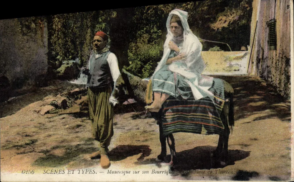 मौरिस्क अपने बौरिकल पर — टलम्सेन के पोशाक — सीन्स एट टाइप्स संख्या 6256 - आगे