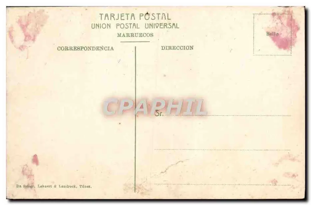 Preparação do Cuscus — Série 587 — Da loher, Lehner & Laudrock, Tânes - Verso