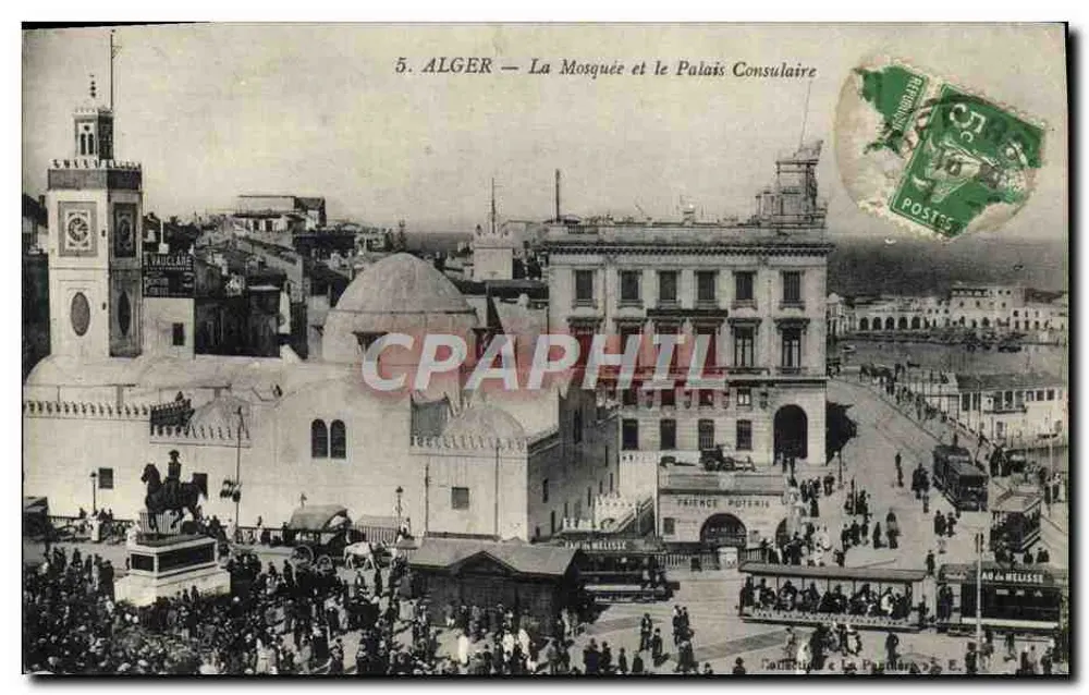 ALGER — La Moschea e il Palazzo Consolare — Vaucalare - Recto
