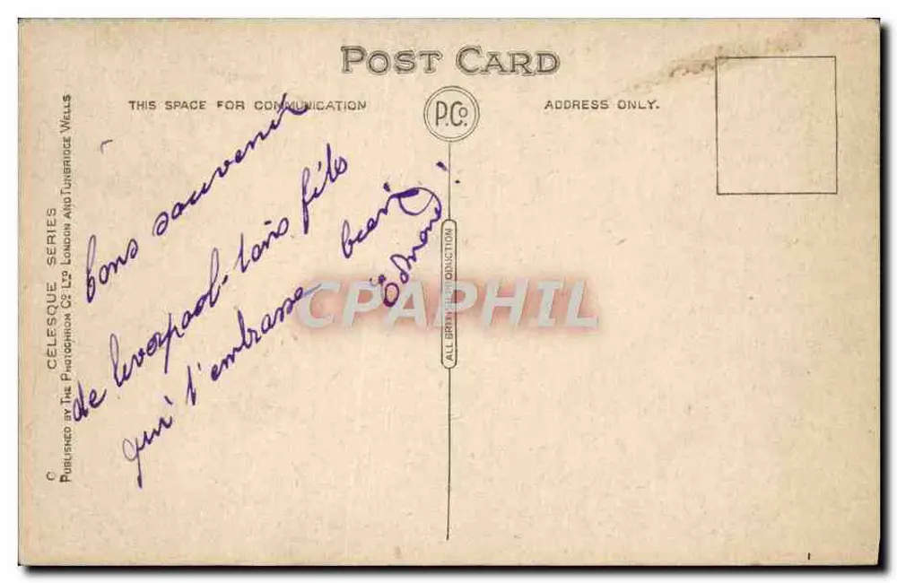 न्यू ब्राइटन : इन वेल पार्क — सीरीज़ सीलेस्ट, नंबर E.43875, एडिटर दि फोटोफोन कंपनी लिमिटेड - पीछे