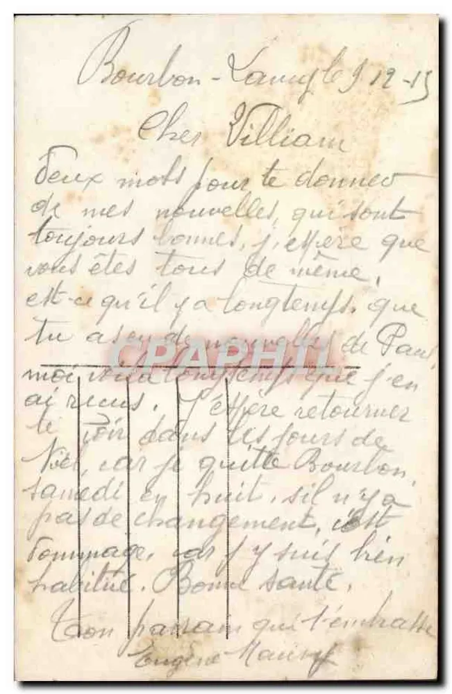Soldado e menina — cena de ternura — J.K. n° 9453 - Verso