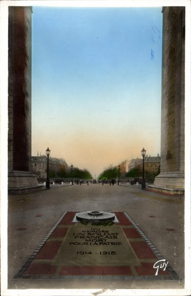 Tombeau du Soldat Inconnu — Paris — éditeur A. Leconte - Recto