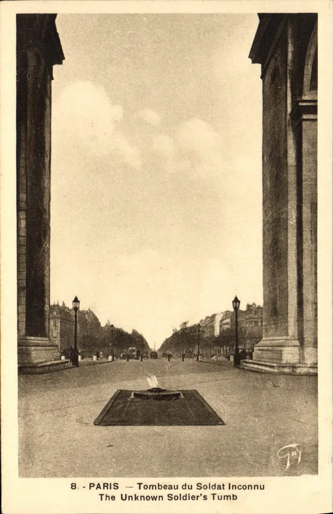 Paris — Tomb of the Unknown Soldier — publisher G. Joly, no. 8 - Front