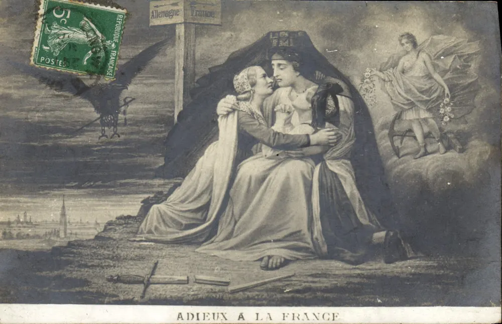 Abschied von Frankreich — symbolische Szene — Verleger nicht sichtbar - Vorderseite