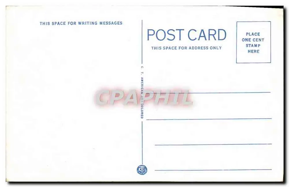 The Shore Drive, Swampscott to Lynn, Mass. — Atlantic Terrace — C. T. American Art Colored, n° 118129 - Rückseite