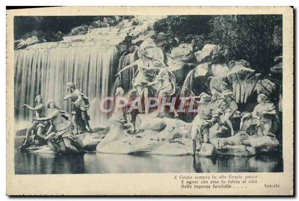 Das Bad der Diana mit Nymphen — Parco Reale, Caserta — Éd. Francesco Croce, n° 8917 - Vorderseite