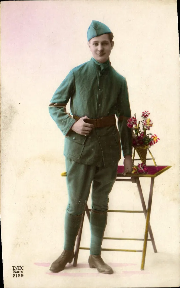Junge Mann in grünem Uniform — Paris — Verlag DIX Nr. 2169 - Vorderseite