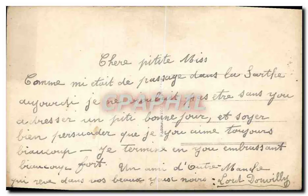 Junge Mann in grünem Uniform — Paris — Verlag DIX Nr. 2169 - Rückseite
