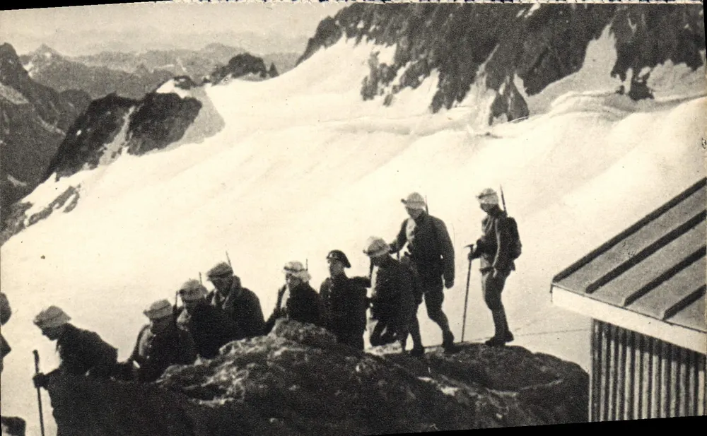 Abmarsch einer Bergpatrouille — Georges Lang, Verlag Paris, Nr. 50 - Vorderseite
