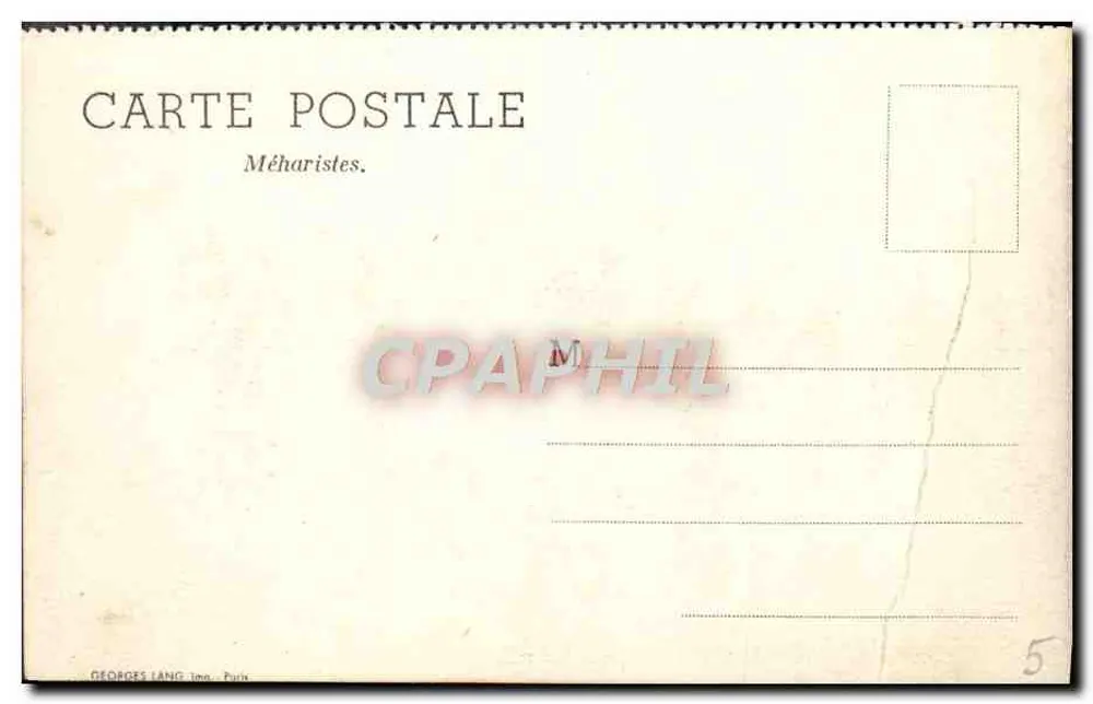 Méharistes — soldats à cheval en tenue traditionnelle — Georges Lang, Paris, n°5 - Verso