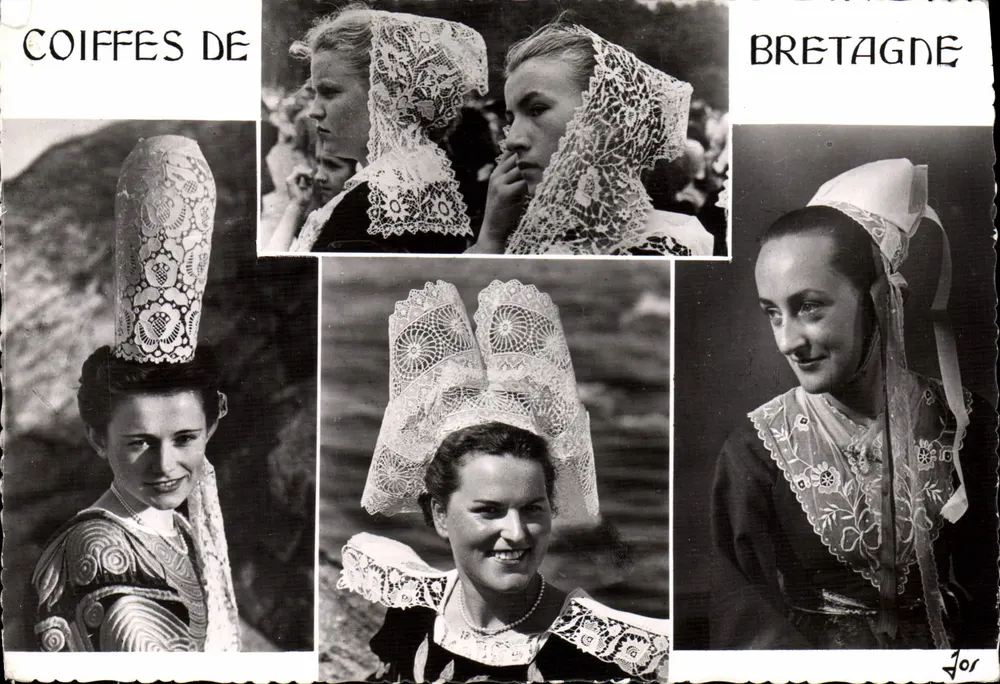Bretone Schmuck — junge Frauen aus Baud, Pays de Cornouaille — Éditions d'Art Jos, n°1.092 - Vorderseite