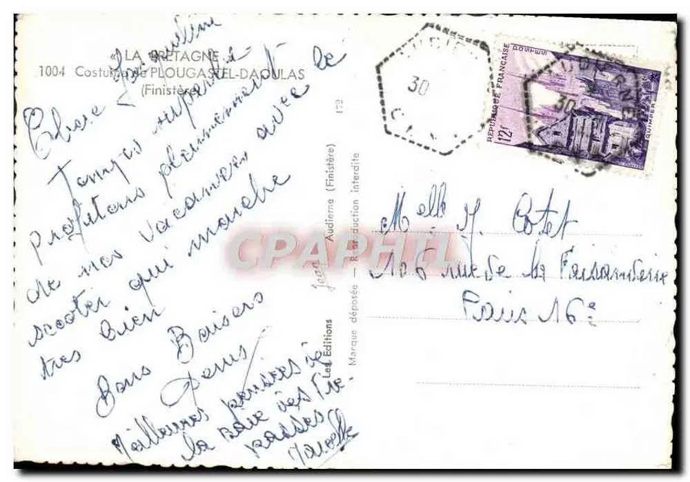 Kind in Bretonischer Tracht — PLOUGASNEL-DAOULAS (Finistère) — Les Éditions - Rückseite