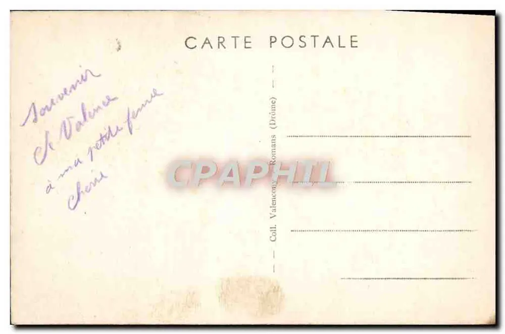 Valence (Drôme) — Echappée sur la Ville et la Vallée du Rhône — Combier Imp. Macon - Verso