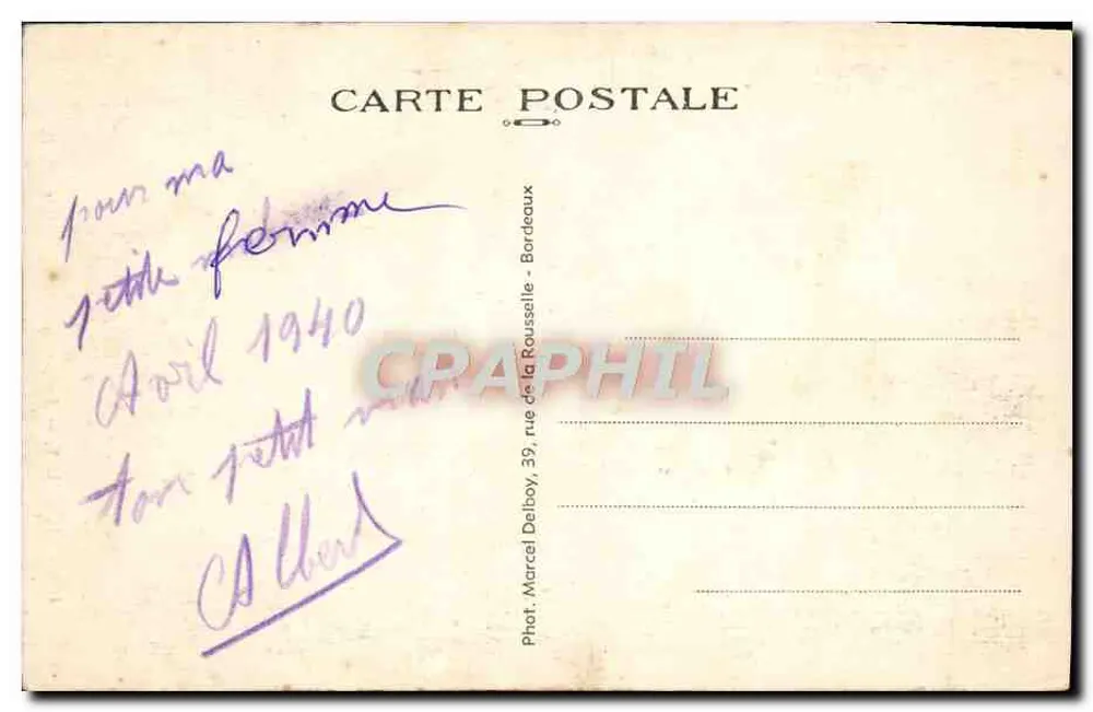 Bordeaux — Monumento dei Girondini — M.D. — n°400 - Verso