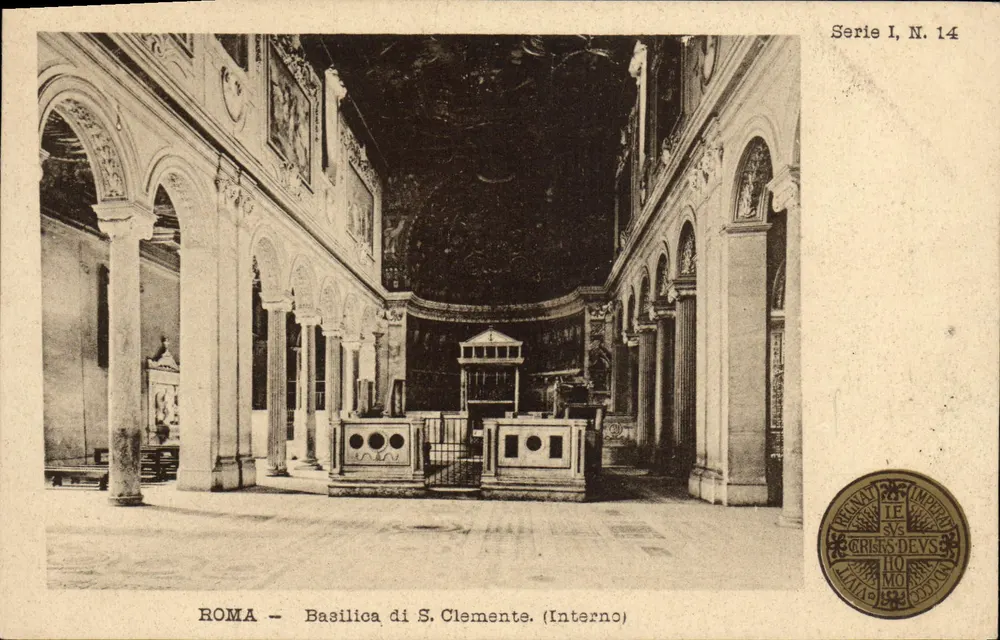 Roma — Basílica de S. Clemente. (Interno) — Série I, N. 14 - Frente