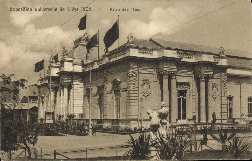 Weltausstellung in Liège 1905 — Palais des Fêtes — Offizielle Ansichtskarte - Vorderseite