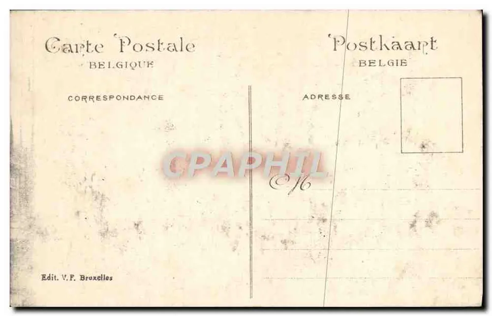 Weltausstellung Brüssel 1910 — Übersicht 'Pavillon Antwerpen und Rubenshaus' — Edit. V.P. Brüssel - Rückseite