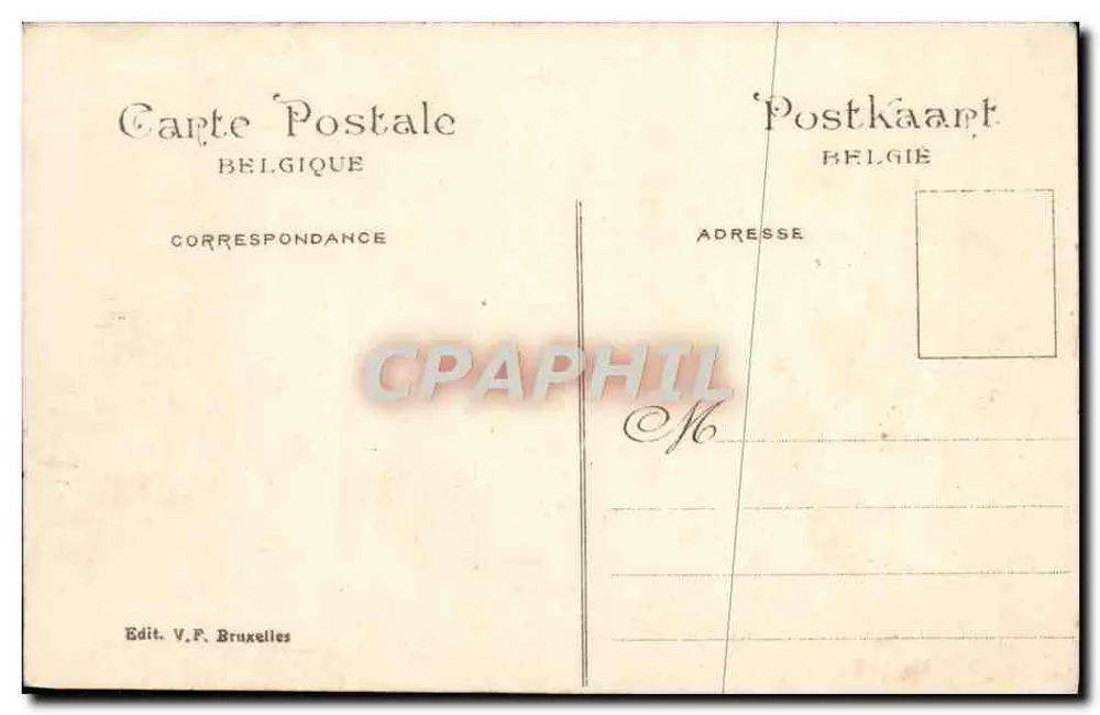 Pavillon von Tunesien — Weltausstellung Brüssel 1910 — Edit. V.F. Brüssel - Rückseite