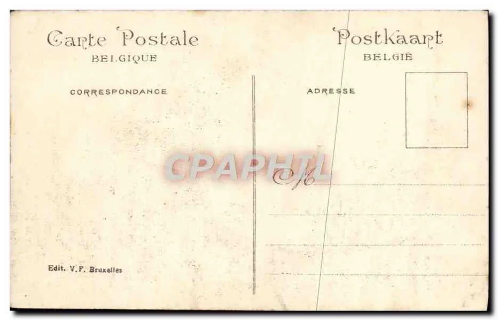 Indochina — Pavillon auf der Weltausstellung in Brüssel 1910 — Edit. V.P. Brüssel - Rückseite