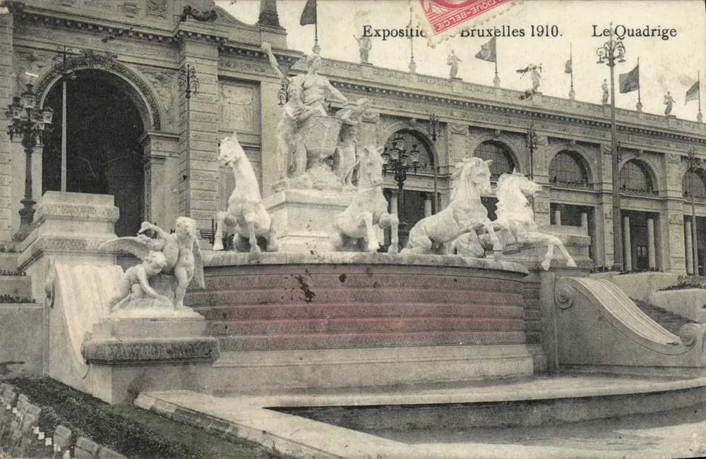 Le Quadrige — Exposition Bruxelles 1910 — Éditeur non identifié - Recto
