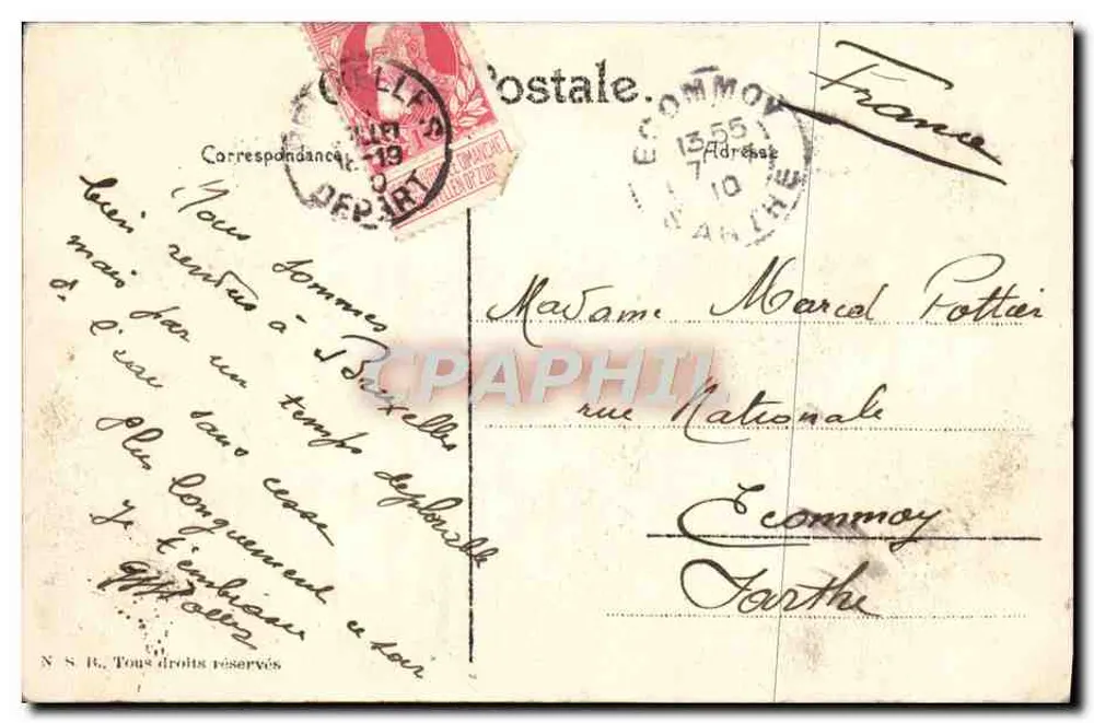 Le Quadrige — Exposition Bruxelles 1910 — Éditeur non identifié - Verso