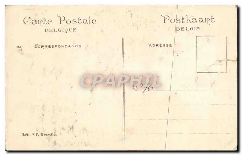 Weltausstellung Brüssel 1910 — Pavillon der französischen Kolonien, Gruppe XIX B — Edit. V.P. Brüssel - Rückseite
