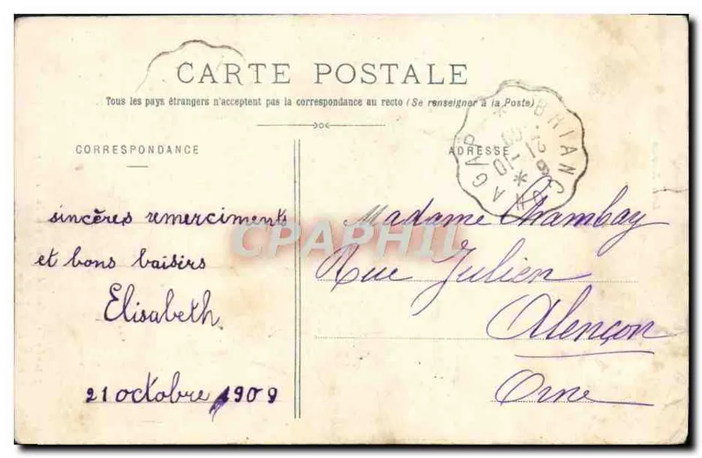 Les Oules du Diable, près la Chapelle — Valgodemard, Les Alpes — V. Fournier, Gap - Rückseite