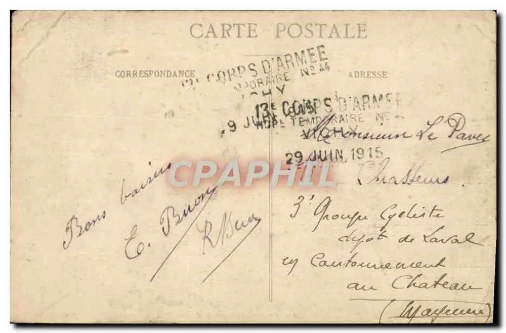 Vichy — Hall de Repos de l'Ancien Parc — éditeur Véday - Verso