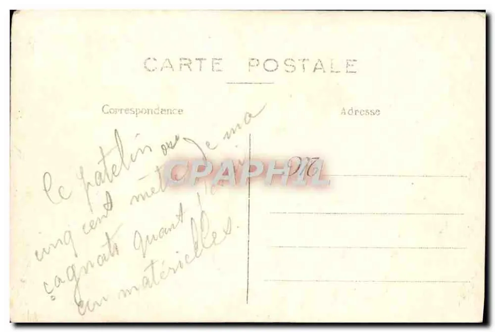 Vaugelès-les-Palamèzes — vista panorámica del pueblo — Tarjeta postal no editada - Reverso