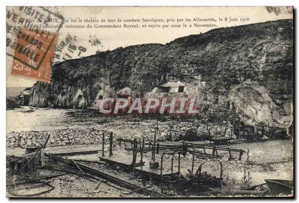 Fort de Vaux — combats da Primeira Guerra Mundial — editor desconhecido - Frente
