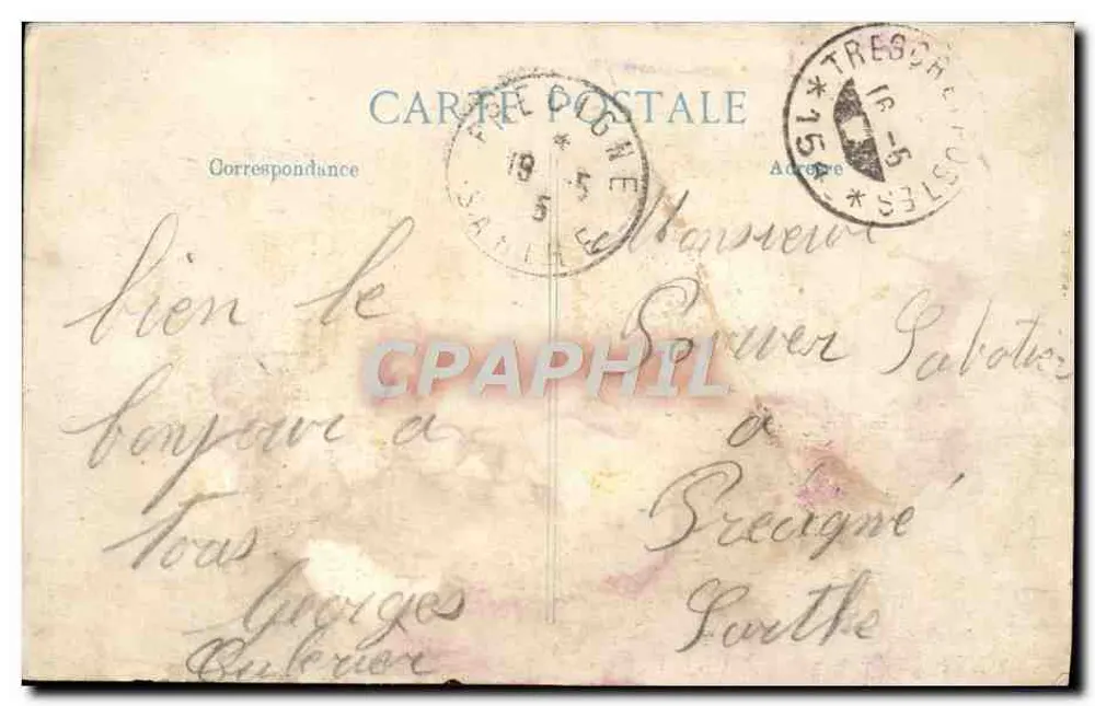 Revigny — Rue de Bar — Batalha da Marne (6-12 set. 1914) - Verso