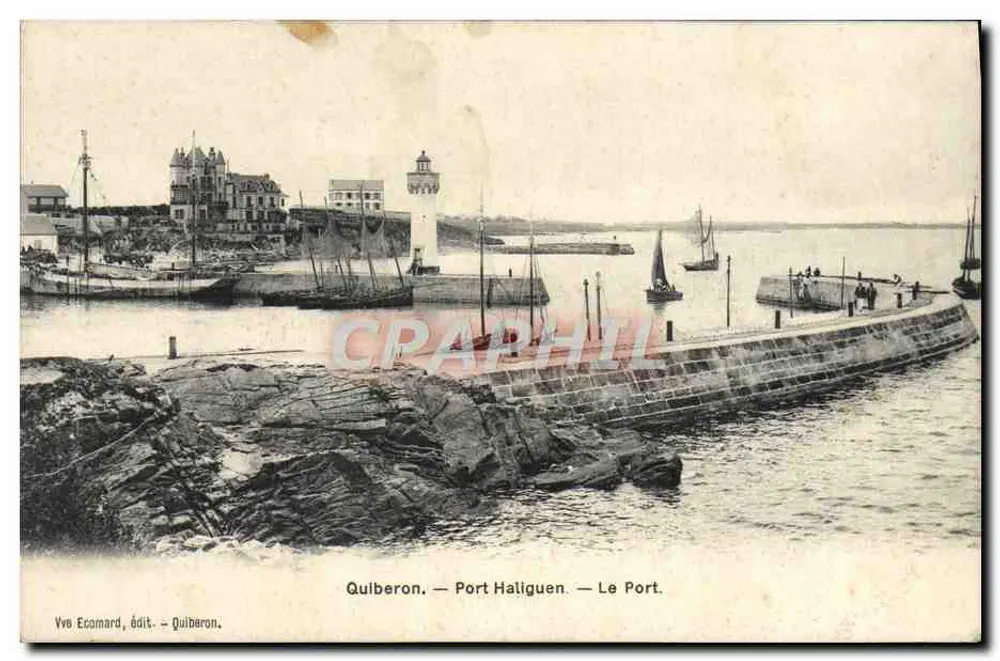 Quilberon — Port Haliguen — Le Port — Vve Ecomard, Verlag Quilberon - Vorderseite