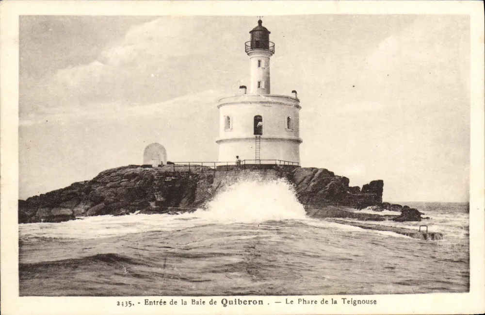 Entrée de la Baie de Quiberon — Le Phare de la Teignouse — Laurent-Neel - Recto