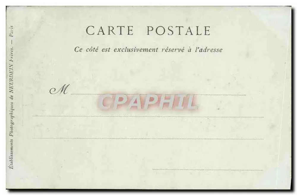 Cherbourg — Het Publieke Tuin — Collections ND Phot - Achterkant