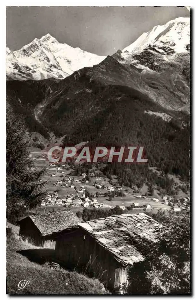 Les Contamines — Der Mont-Blanc, der Bionnassay und die Dômes de Miage — Réal-Photo - Vorderseite