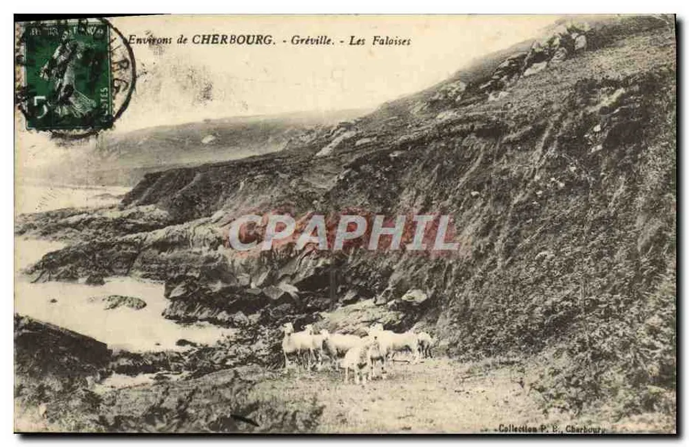 Environs de CHERBOURG - Gréville - Les Falloises — Collection P. B., Cherbourg - Recto