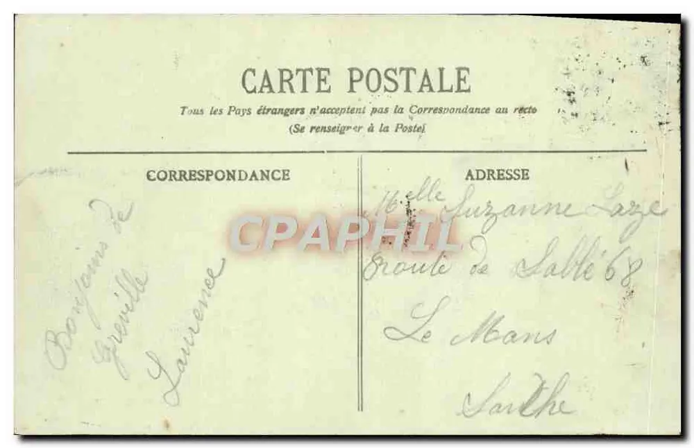 Environs de CHERBOURG - Gréville - Les Falloises — Collection P. B., Cherbourg - Verso
