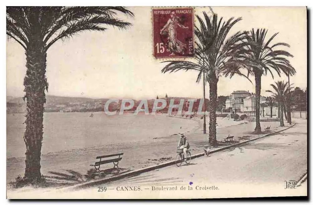 CANNES — Boulevard de la Croisette — Neurdein Frères, Paris - Frente