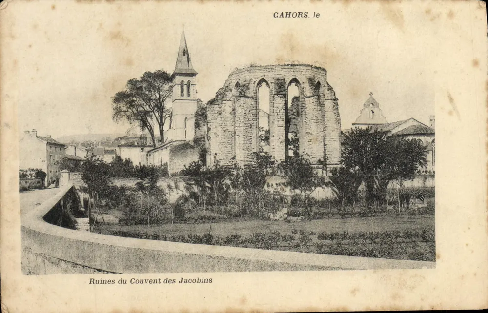 Cahors — Ruínas do Convento dos Jacobinos — editor não identificado - Frente