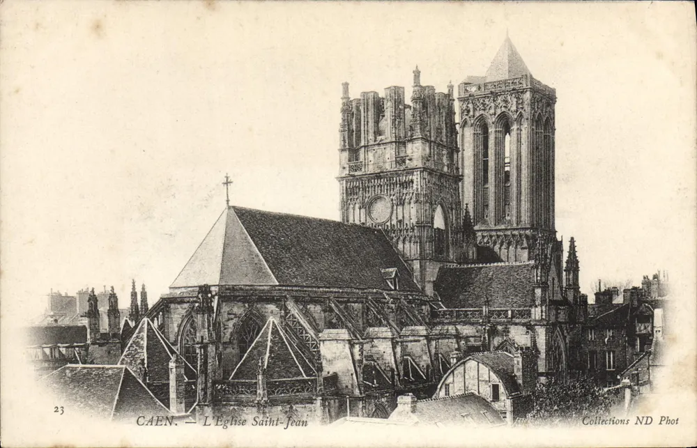 Caen — A Igreja de São João — Collections ND Phot - Frente