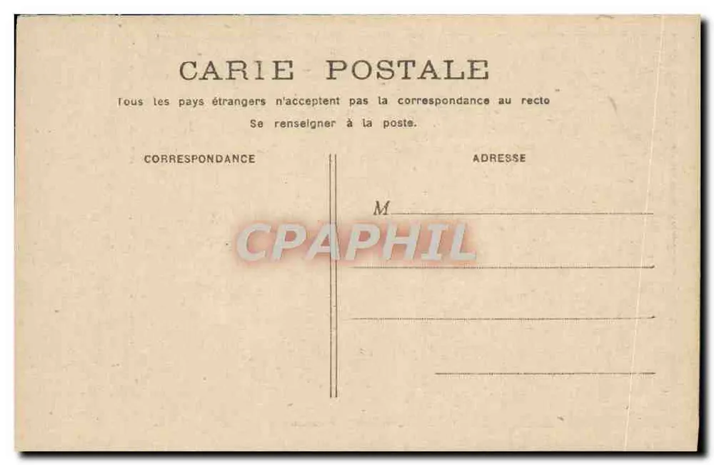 Kind auf einem Boot — Ansichtskarten-Serie — Verlag Carie Postale - Rückseite