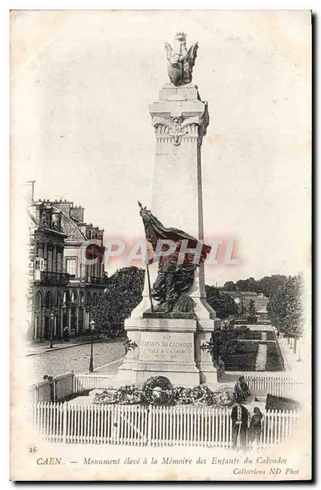 Caen — Denkmal zur Erinnerung an die Kinder des Calvados — Collections ND Phot - Vorderseite