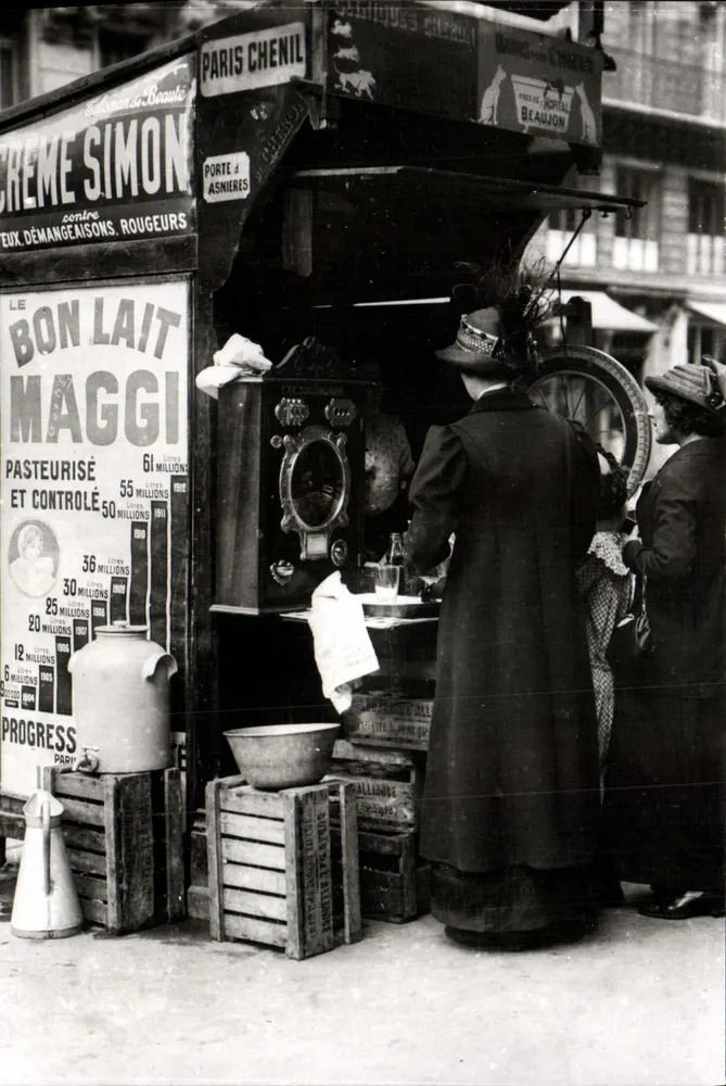 Automat do mleka — Paryż 1900 — Wydawnictwo J.-Laurès - Awers