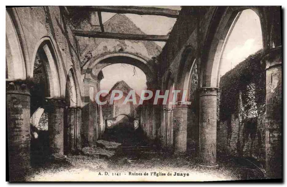 Ruínas da Igreja de Juayé — A.D. 1141 — editor A. Dubong - Frente
