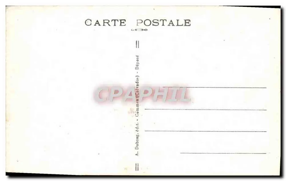 Ruínas da Igreja de Juayé — A.D. 1141 — editor A. Dubong - Verso
