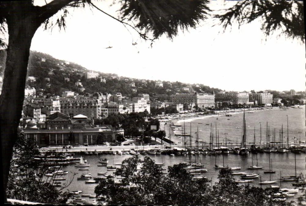 Cannes — Vue du Casino et du Port — Théophile Falcon sur l'Azur - Recto