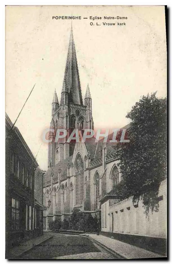 Poperinghe — Igreja Nossa Senhora — O. L. Vrouw kerk - Frente