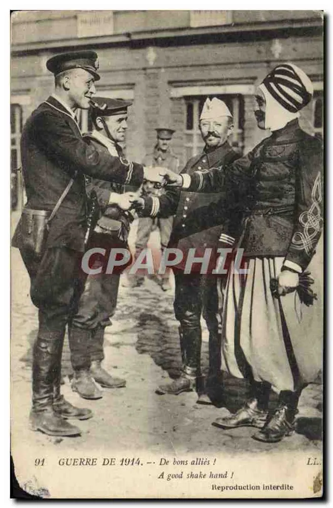 Guerre de 1914 — De bons alliés ! — L.I. n° 94 - Vorderseite