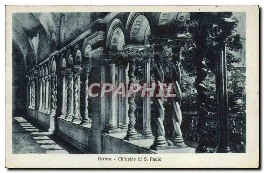 Roma - Chiostro di S. Paolo — editor desconhecido, número de série não visível - Frente