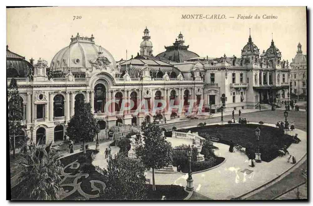 Monte-Carlo — Facade van het Casino — n° 720 - Voorkant